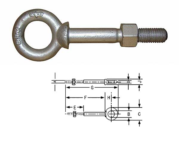 JTR-BN09 Shoulder Nut Eye Bolts G-277