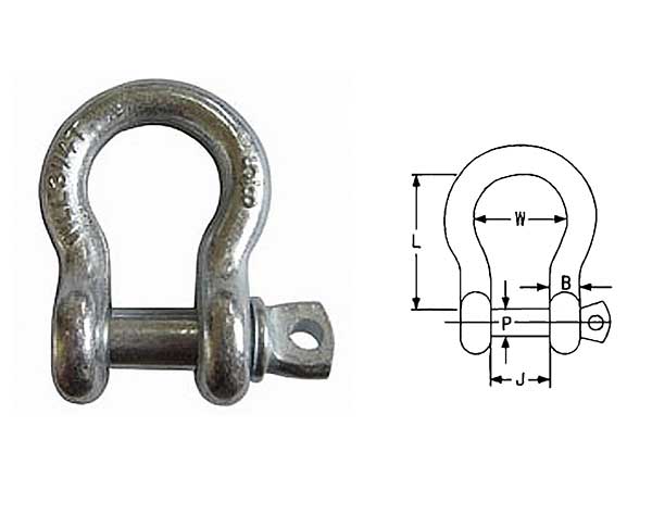 JTR-SE02 Eurnpean Type Large Bow Shackle